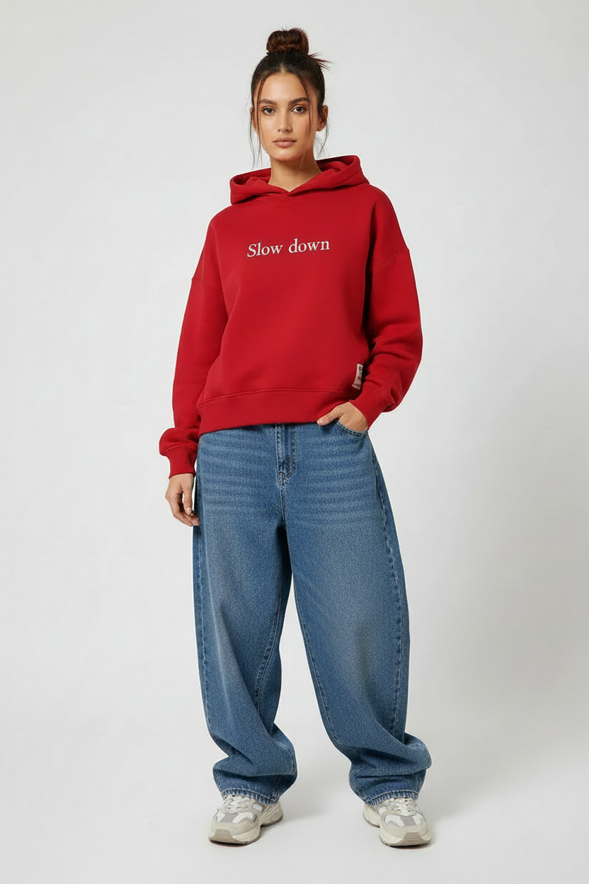 Female hands in pockets