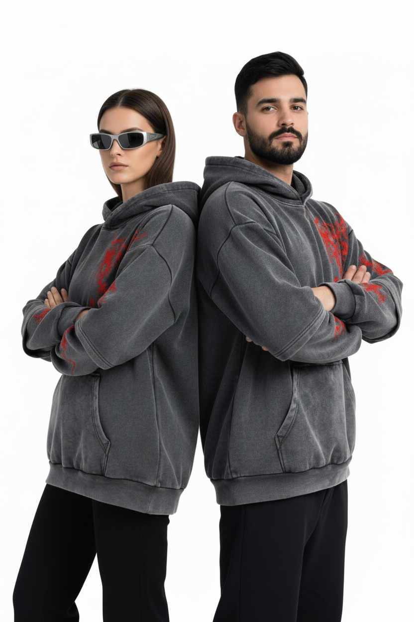 Grey Hoodie Back-to-Back