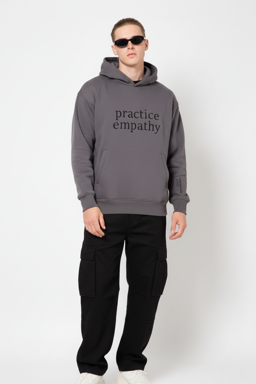 Practice empathy hoodie with Y2K shades